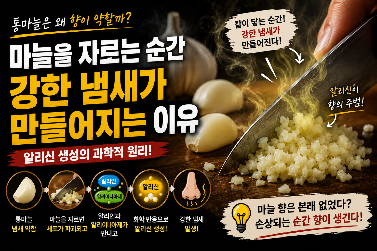 알리신과 마늘 향의 과학 썸네일